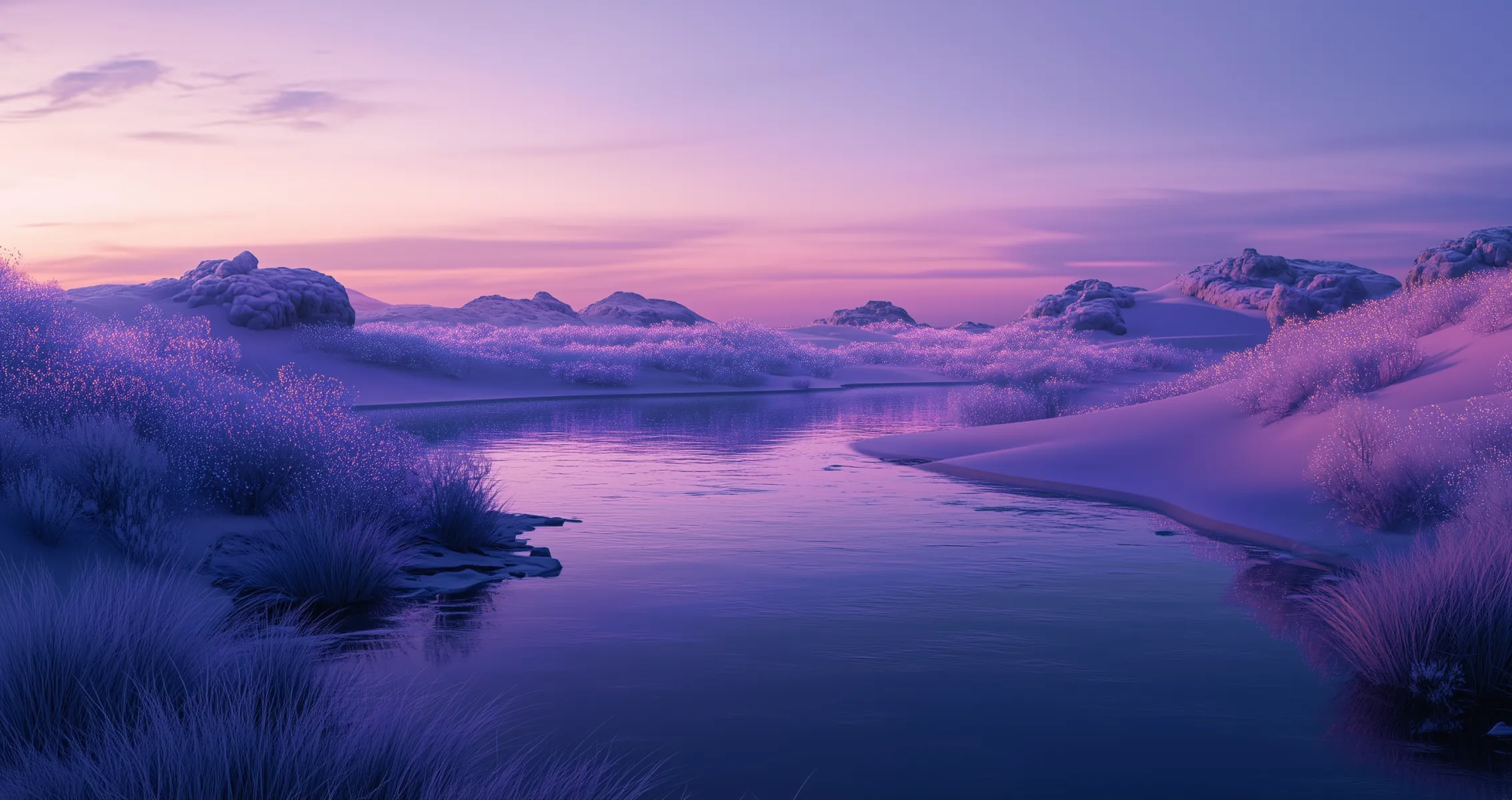 Abstract purple landscape background